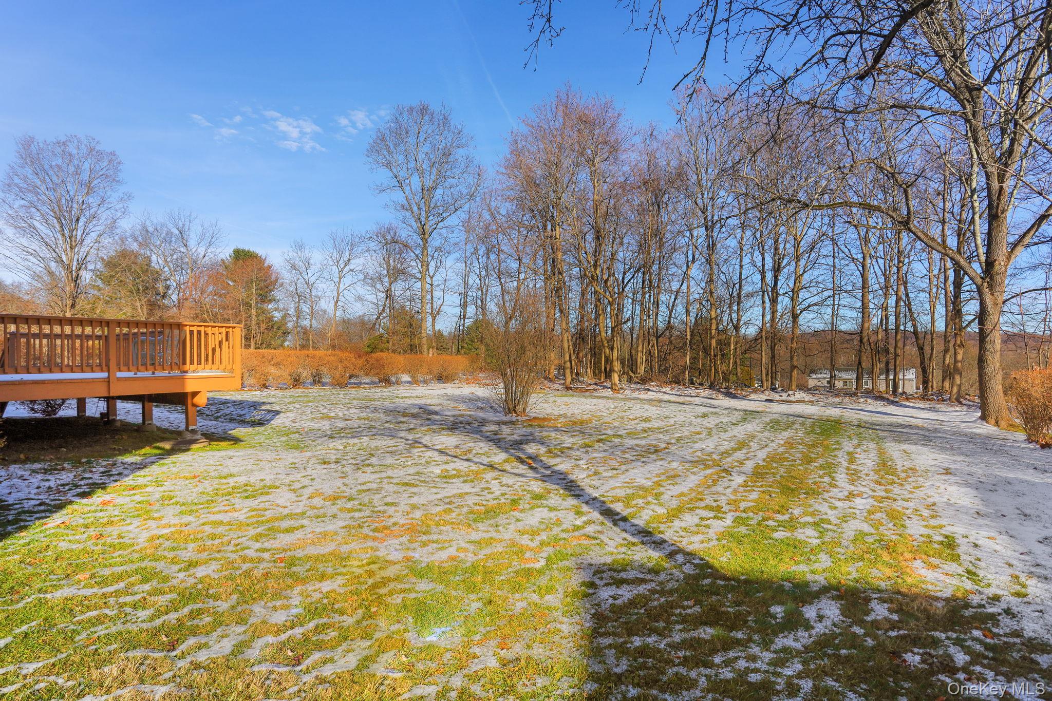48 Friendly Road Mahopac, NY 10541 - Photo 21 of 24 a view of yard covered with snow in front of house