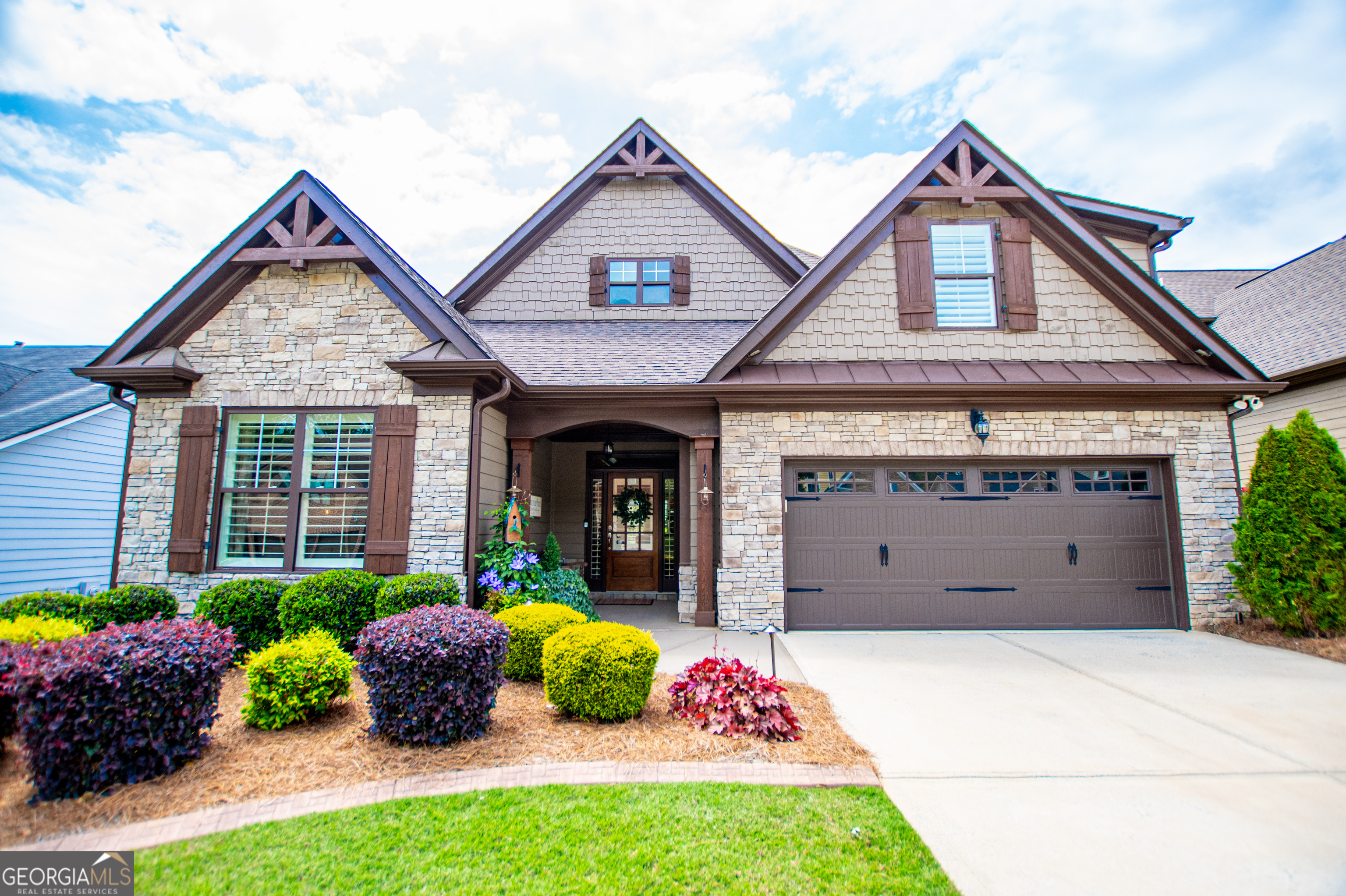 216 Yorkshire Lane Villa Rica, GA 30180 - Photo 5 of 94 a view of a house with a small yard and plants