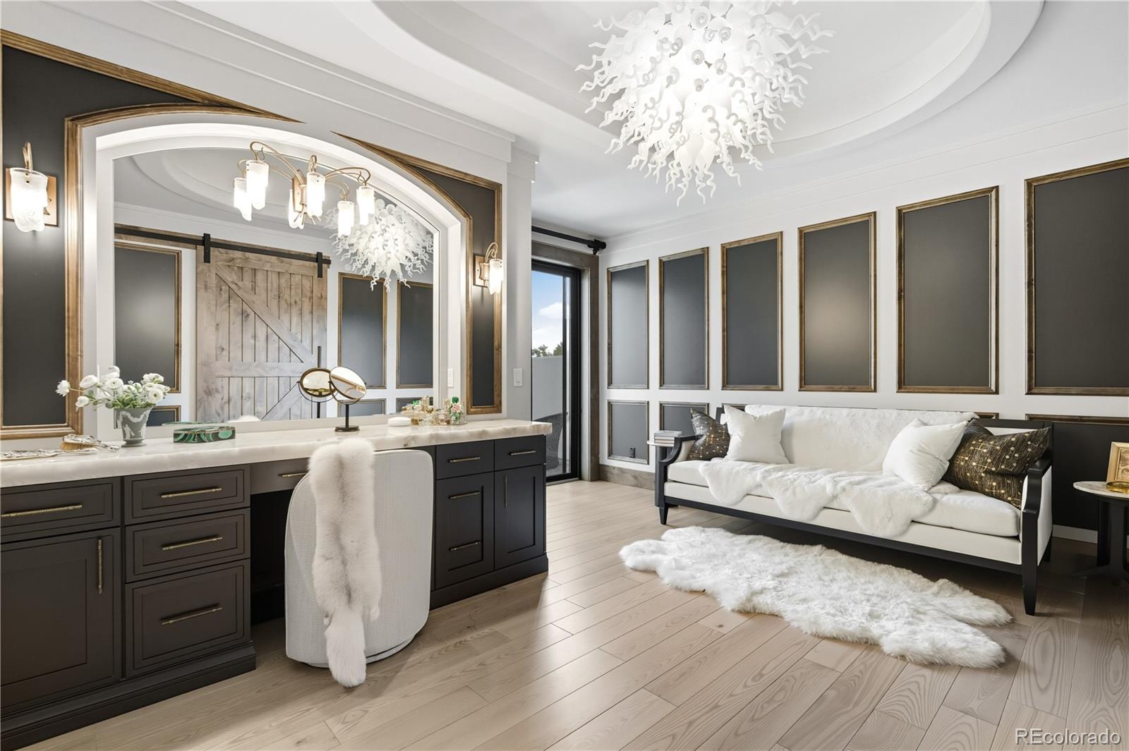 1470 White Hawk Ranch Drive Boulder, CO 80303 - Photo 31 of 50 a living room with furniture and a large mirror