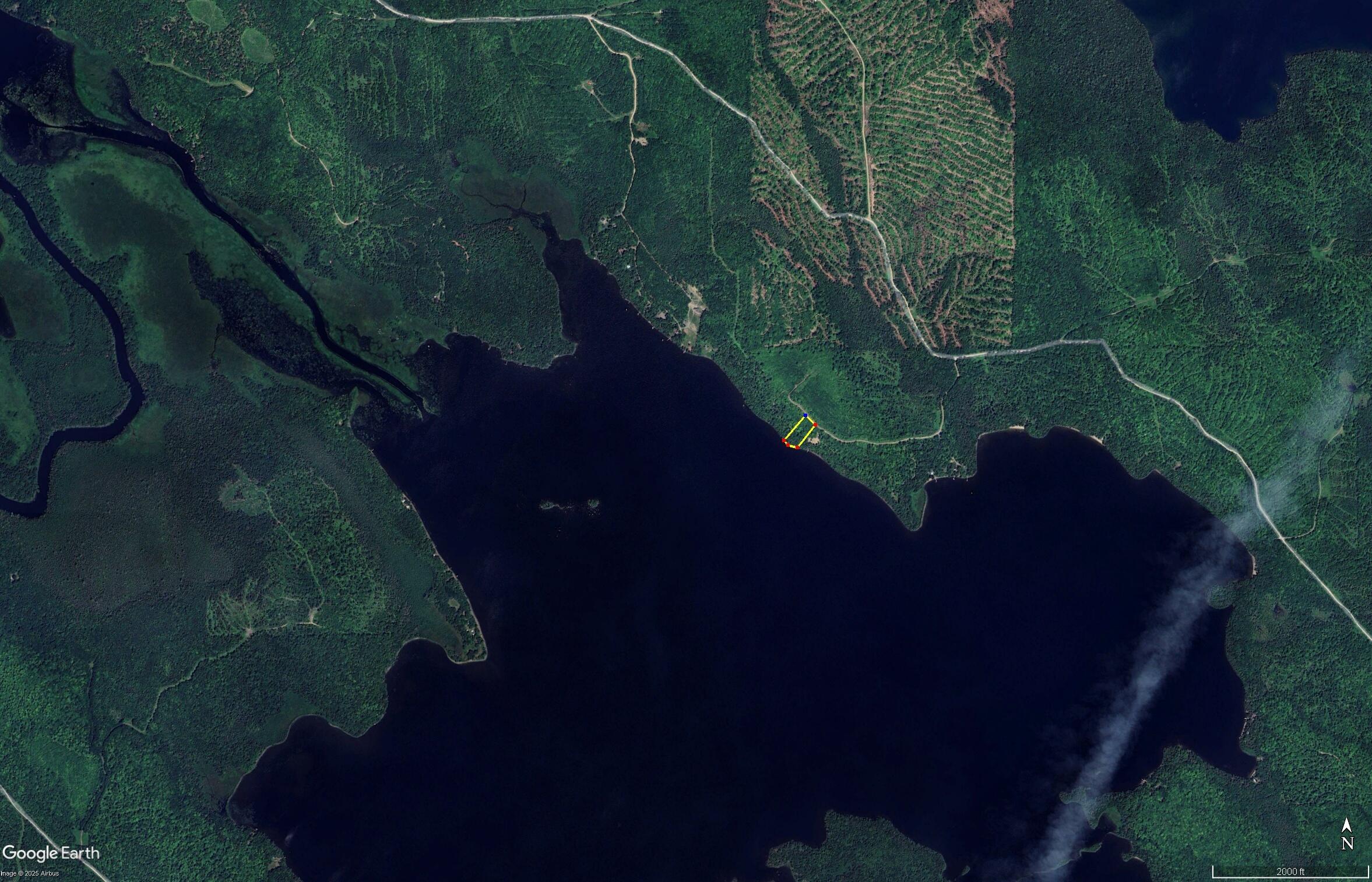 1.86 Lakeside Road Island Falls, ME 04747 - Photo 7 of 29 mooers aerial 1