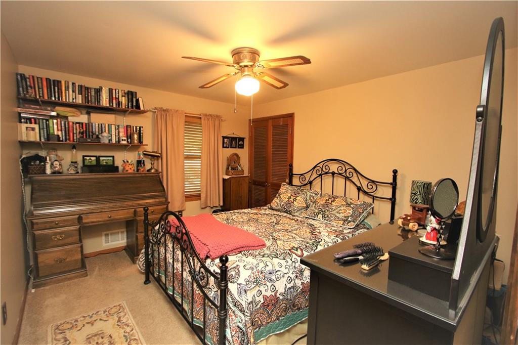 2209 Ridge Road Finleyville, PA 15332 - Photo 16 of 25 Easy Walk-up Full Attic Access from 12x10 Bedroom w/ Ceilng Fan Light