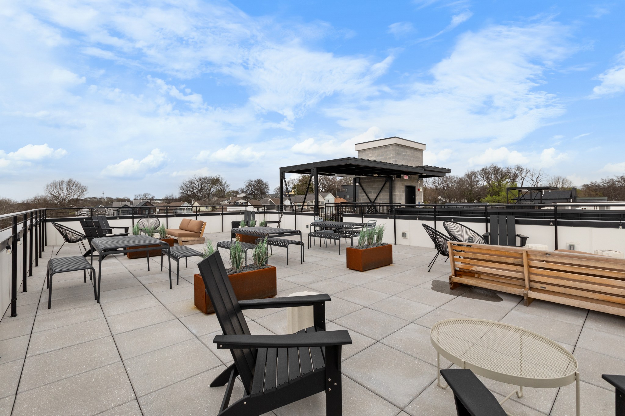1310 Lischey Avenue, Unit 104 Nashville, TN 37207 - Photo 22 of 28 a terrace with outdoor seating city view and barbeque oven