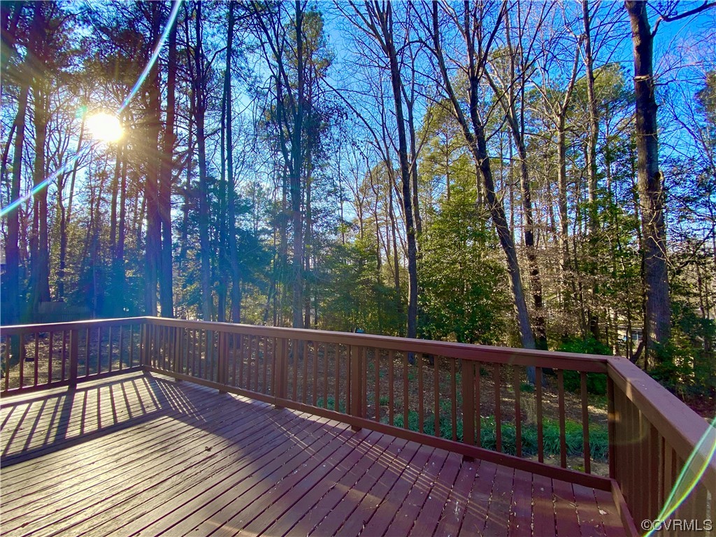 2618 Iverson Road Midlothian, VA 23112 - Photo 40 of 50 a view of deck with two large trees