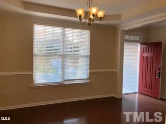 a view of a livingroom with a window