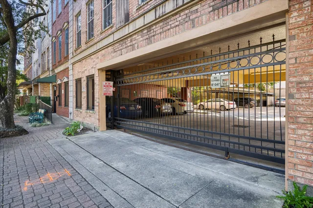 a view of outdoor space with trees all around
