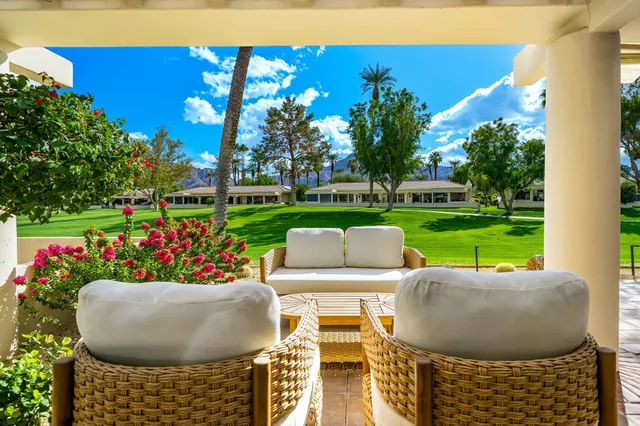 a view of an outdoor sitting space