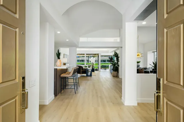 a view of a living room