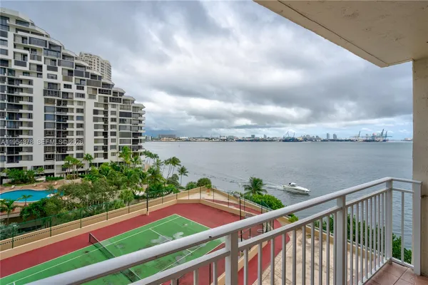 a view of a terrace with skyline