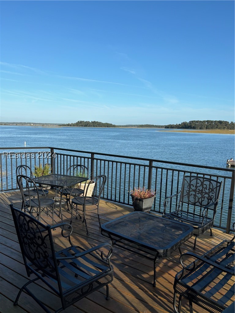 43B Jenkins Island Road Hilton Head Island, SC 29926 - Photo 17 of 19 Wooden terrace with a water view