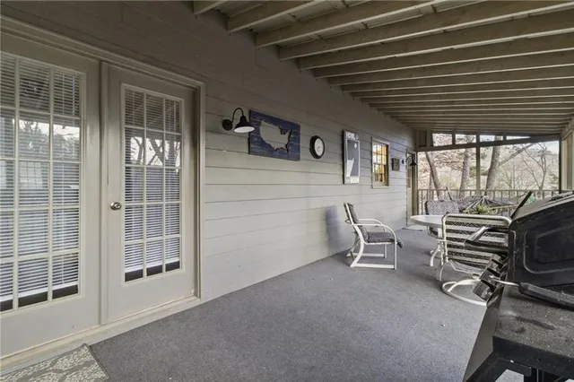 a view of a room with chairs