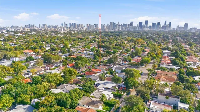 an aerial view of a city