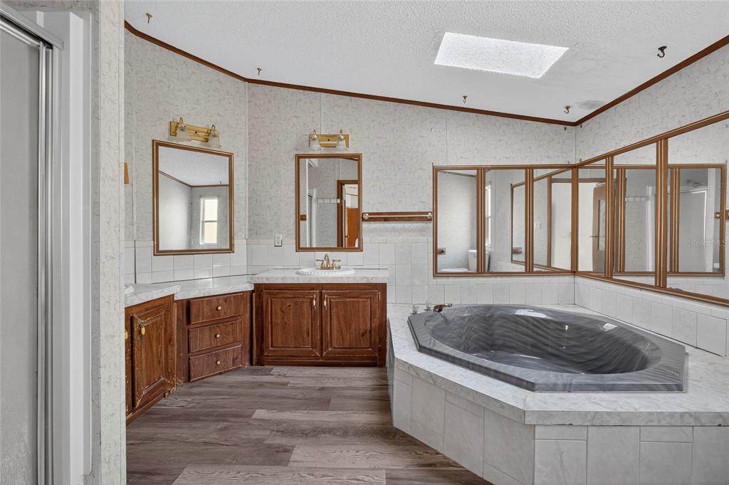 4661 Shepherd Road Lakeland, FL 33811 - Photo 21 of 33 a spacious bathroom with a tub a sink and a window