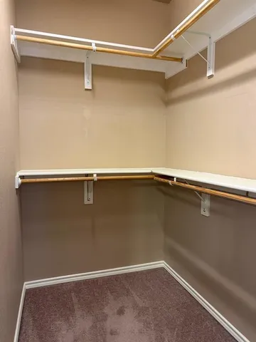 a close view of closet