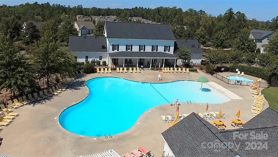825 Granby Drive Fort Mill, SC 29708 - Photo 38 of 38 an aerial view of a house with swimming pool and patio