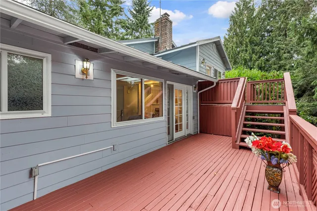 a view of outdoor space and deck