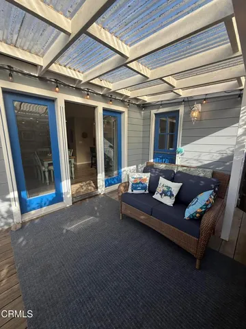 a view of a backyard with a garden