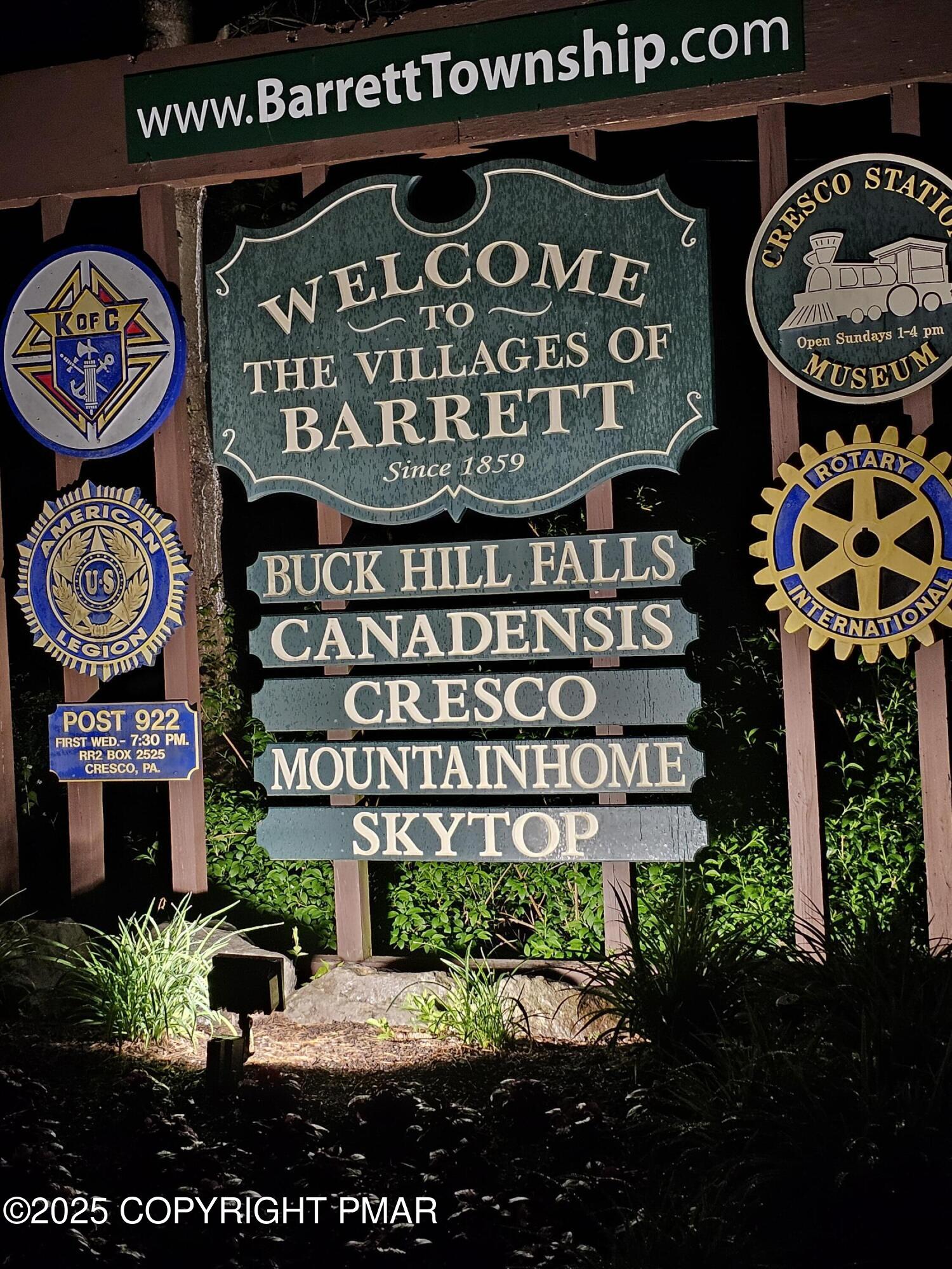 781 White Oak Road Cresco, PA 18326 - Photo 23 of 37 a sign on the side of a building