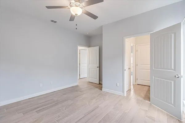 a close view of closet