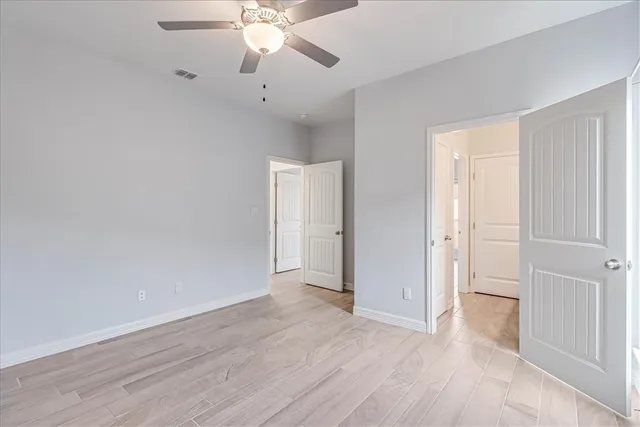 a close view of closet