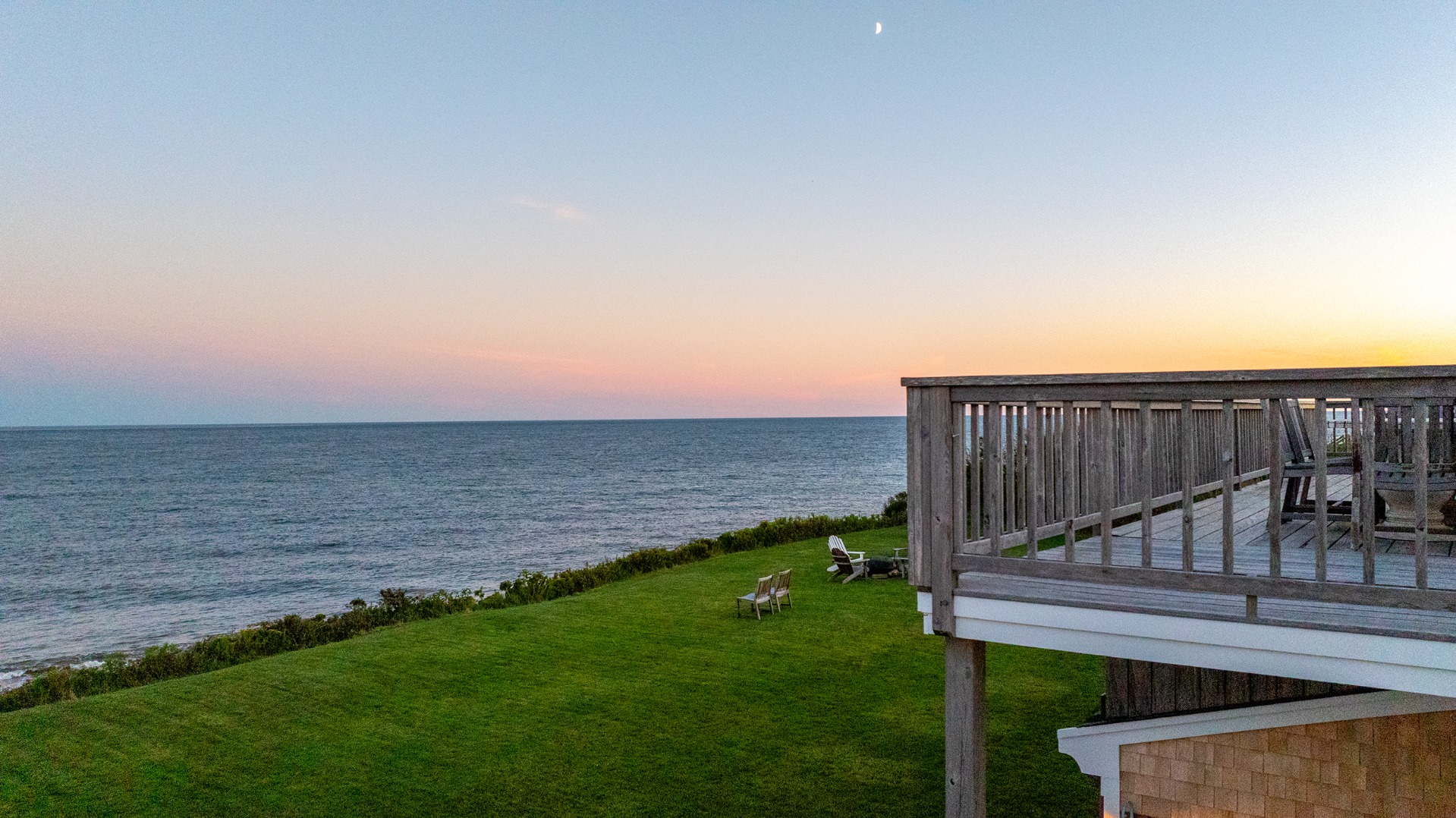 1 Reeds Way Nantucket, MA 02554 - Photo 24 of 51 a view of a terrace with a yard