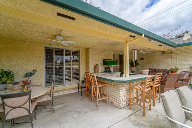 a view of outdoor space yard swimming pool and seating