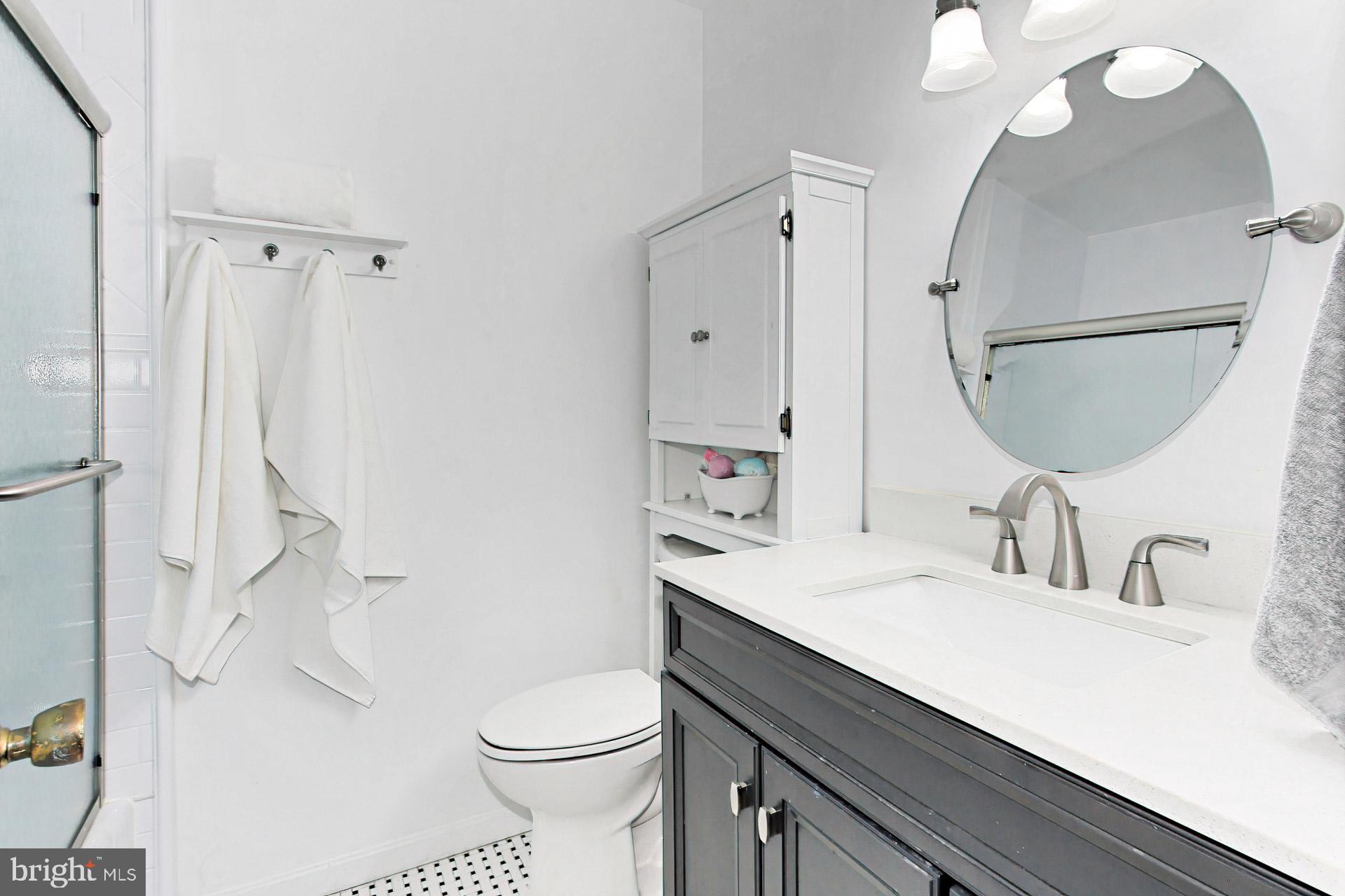 6011 Meriwether Lane Springfield, VA 22150 - Photo 25 of 53 a bathroom with a sink a toilet and shower