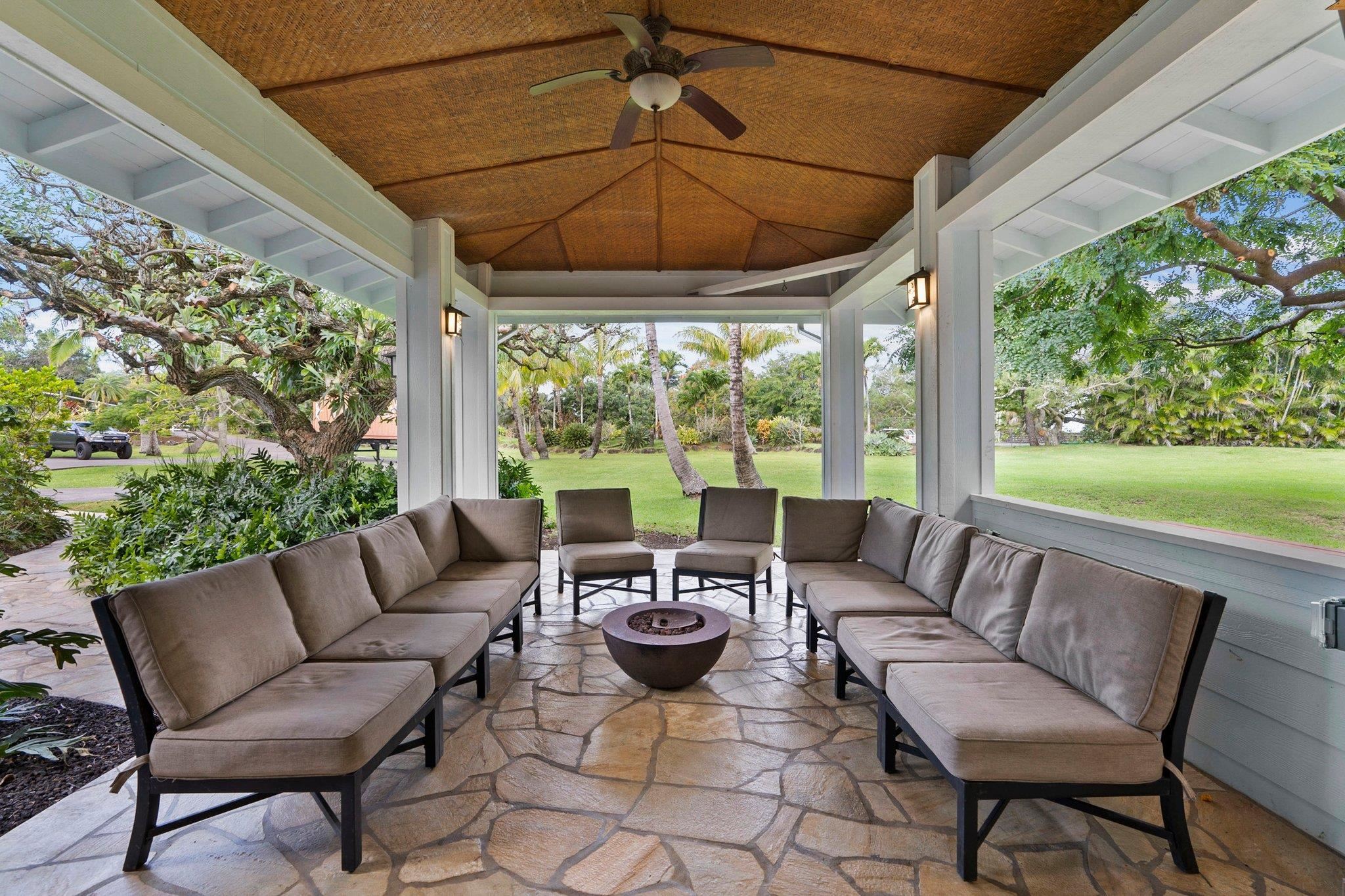 370 Waiama Way Haiku, HI 96708 - Photo 7 of 24 a outdoor living space with furniture and garden view