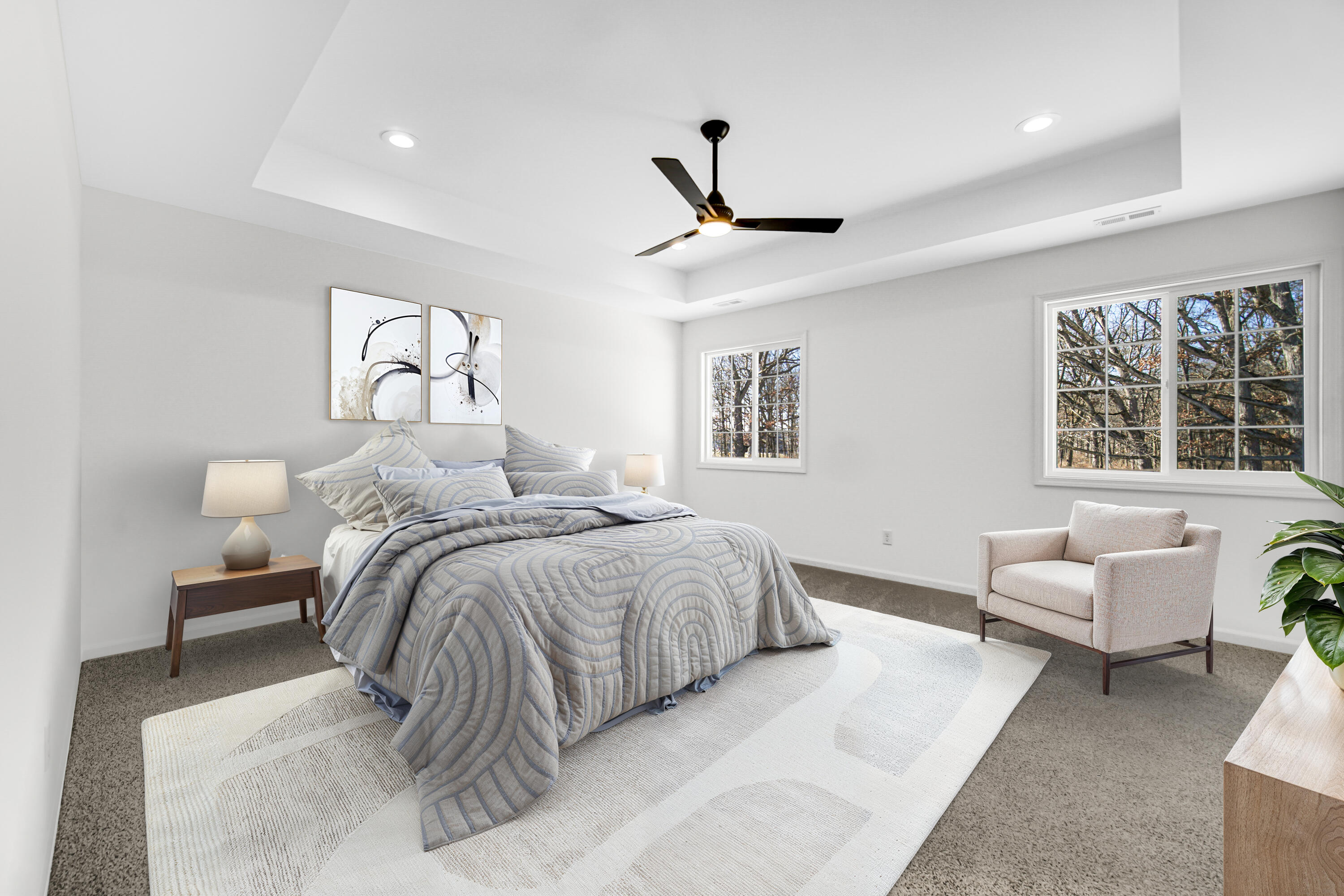 708 Druim Trail Crown Point, IN 46307 - Photo 16 of 27 a bedroom with a bed and a couch