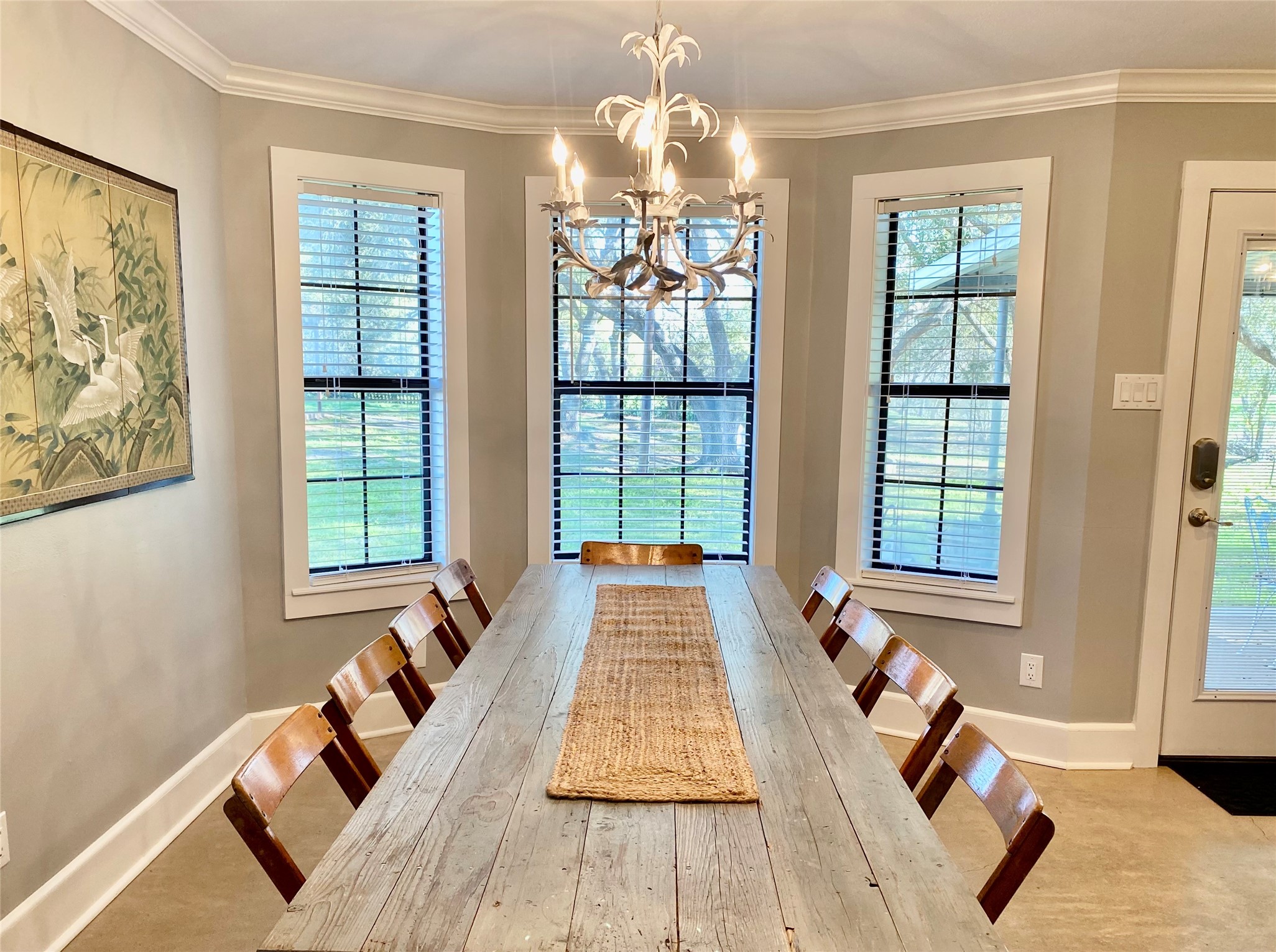 6978 Skull Creek Road Fayetteville, TX 78940 - Photo 6 of 24 Breakfast room in "Main House" seats 10.