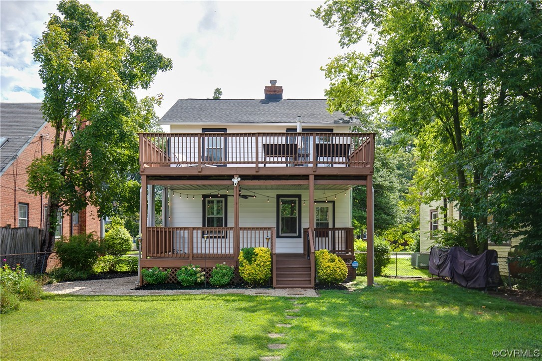 4604 Brook Road Richmond, VA 23227 - Photo 34 of 38 a front view of a house with garden and porch