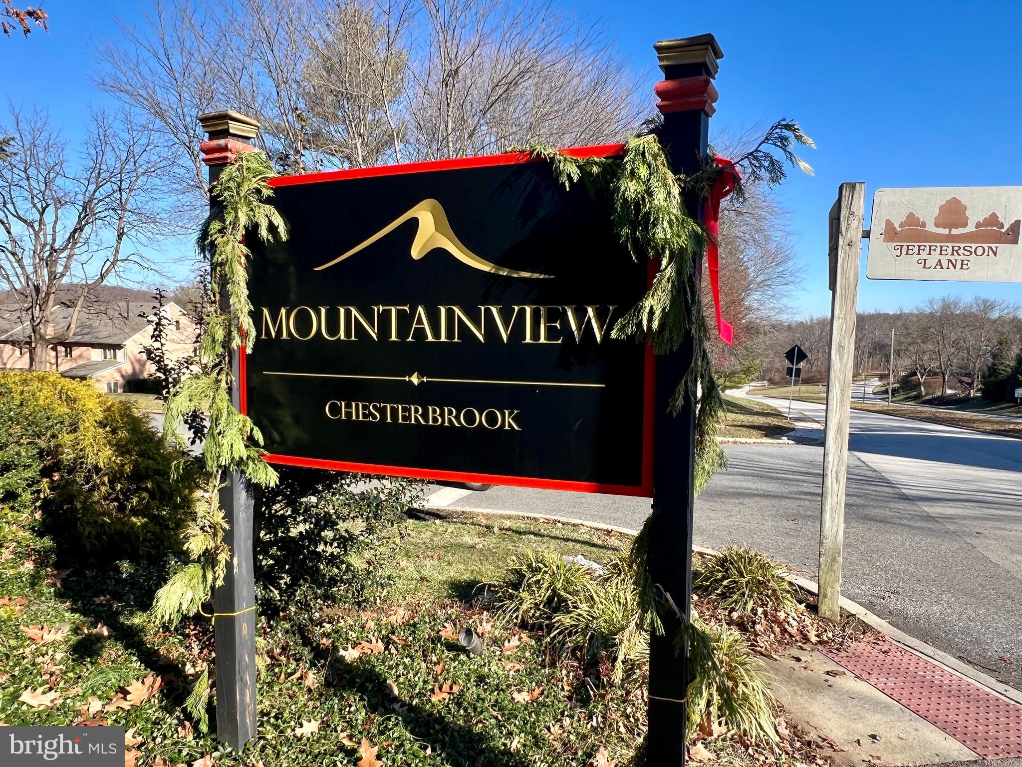 a view of sign board