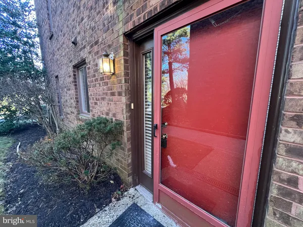 a view of a door and chair