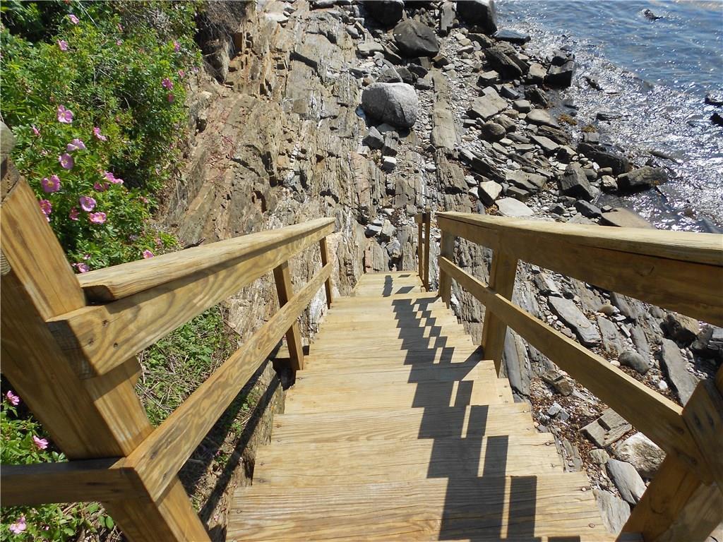 57 West Shore Road Bailey Island, ME 04003 - Photo 13 of 26 Stairs down to the rocky shore