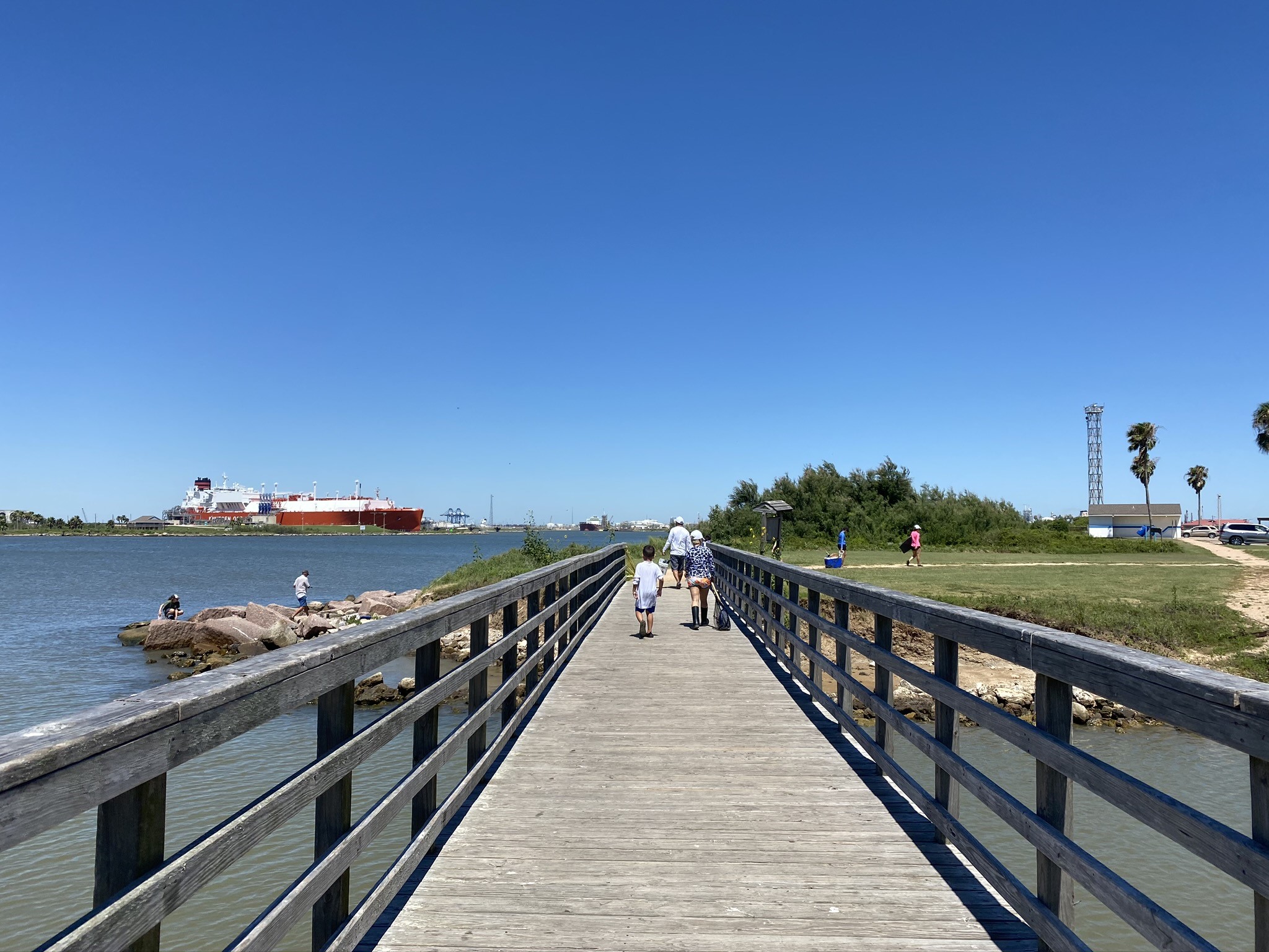 124 Howard Avenue, Unit D Surfside Beach, TX 77541 - Photo 38 of 50 a view of a balcony with wooden floor