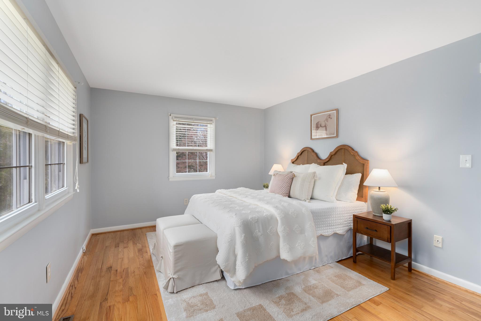 4406 Old Farm Road Baldwin, MD 21013 - Photo 20 of 49 a bedroom with a bed and wooden floor