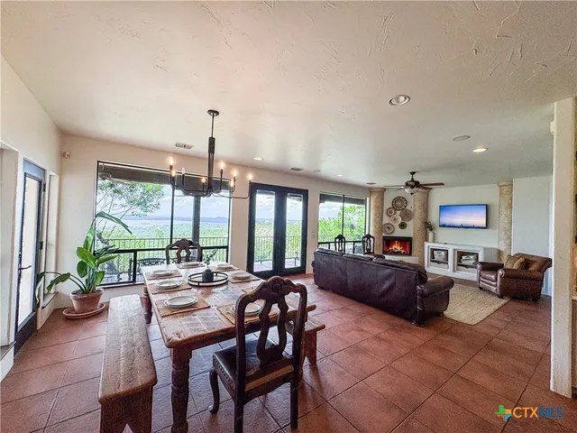 a bathroom with 2 sink and a mirror