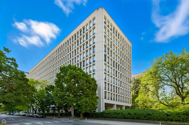 a view of a large building