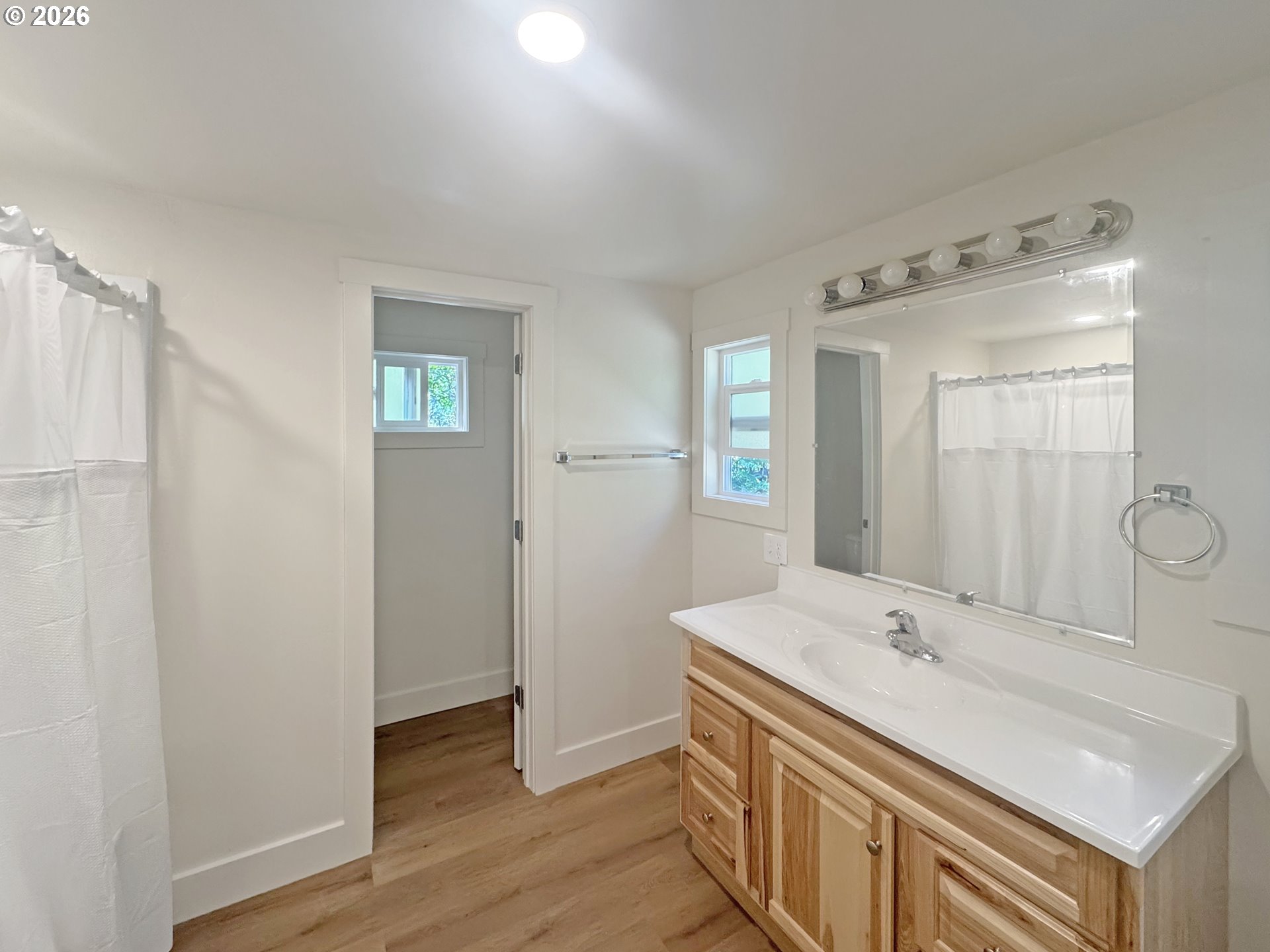 53945 Highway 86 Halfway, OR 97834 - Photo 44 of 48 a bathroom with a sink and a mirror