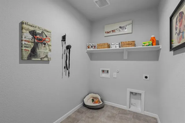 a room with storage and utility