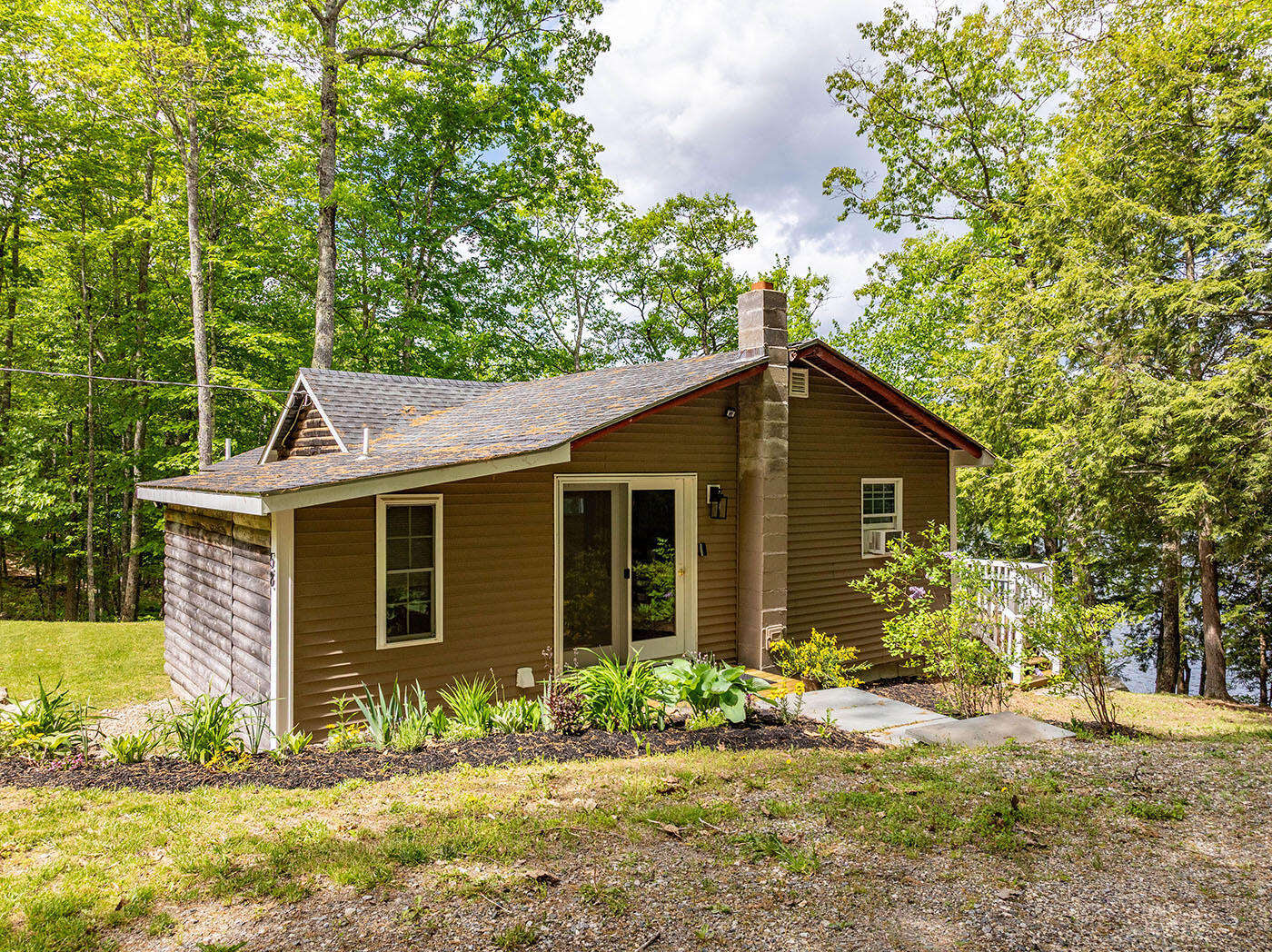 58 Roberts Road Nobleboro, ME 04555 - Photo 6 of 41 Entrance with landscaped gardens