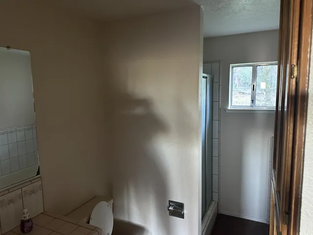 a bathroom with a toilet