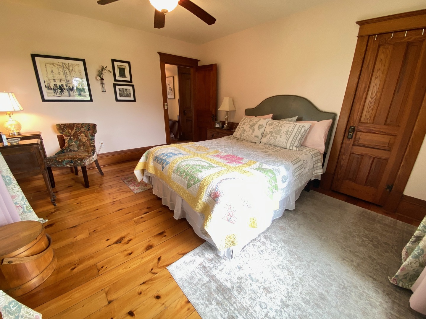 174 Kilgore Road Dixon, IL 61021 - Photo 33 of 55 a bedroom with a bed and wooden floor