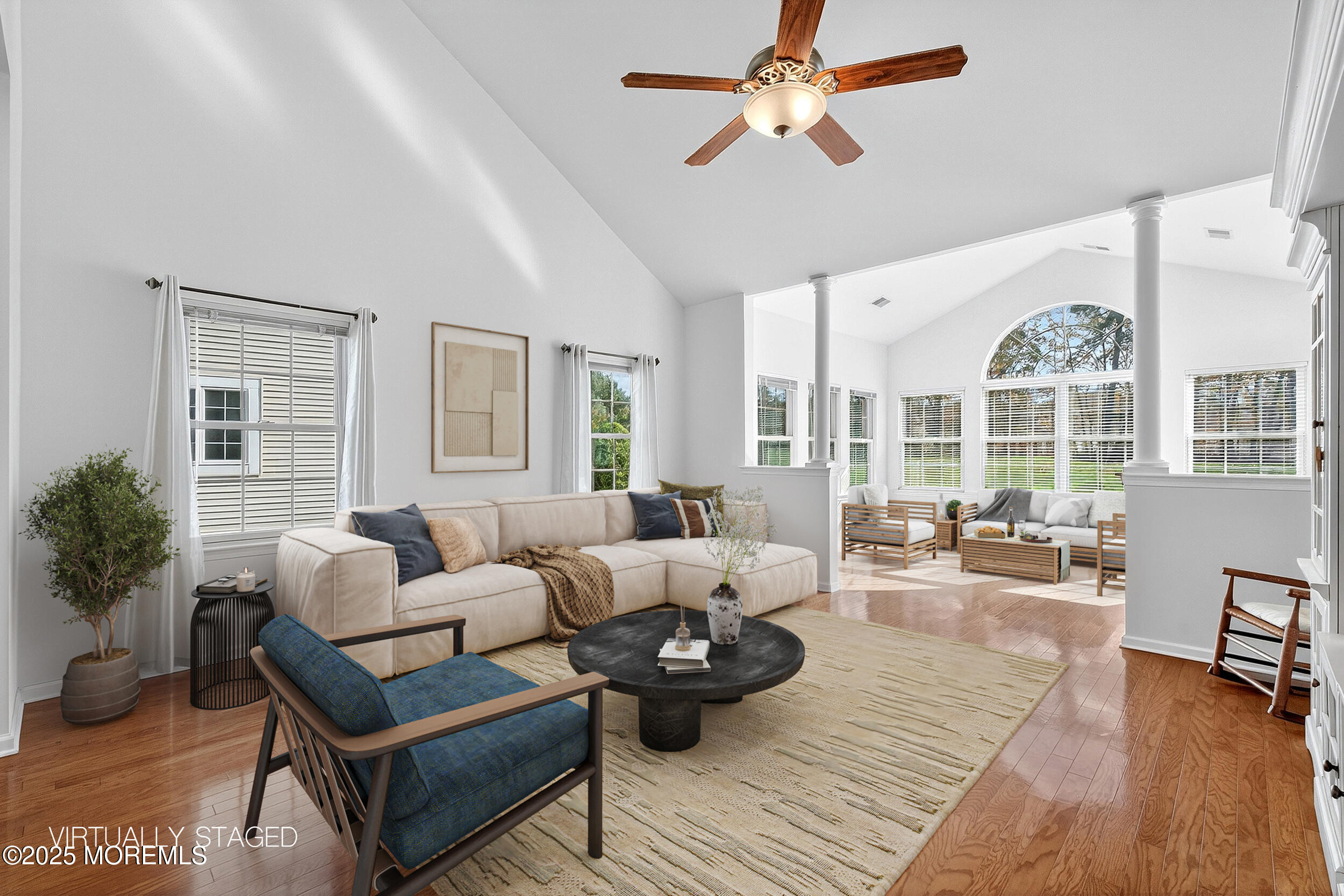 79 Spring Lake Boulevard Waretown, NJ 08758 - Photo 17 of 47 a living room with furniture and wooden floor