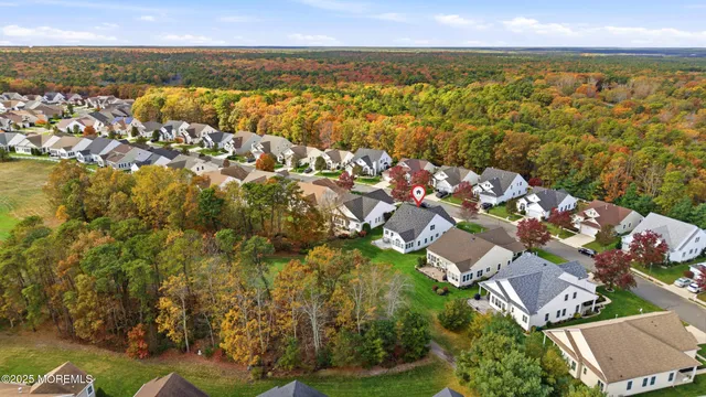 an aerial view of residential building with outdoor space