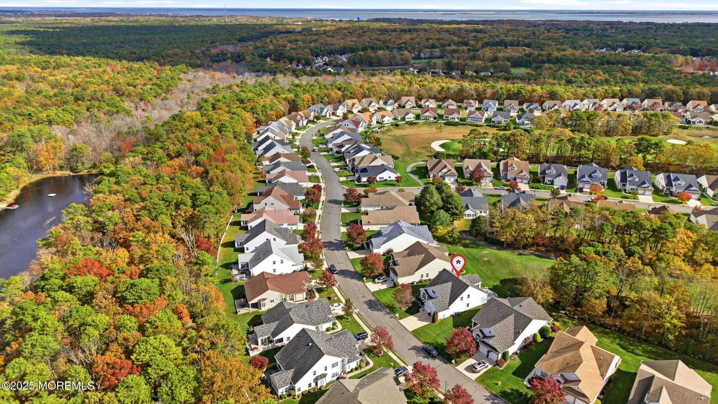 79 Spring Lake Boulevard Waretown, NJ 08758 - Photo 44 of 47 an aerial view of residential houses with outdoor space