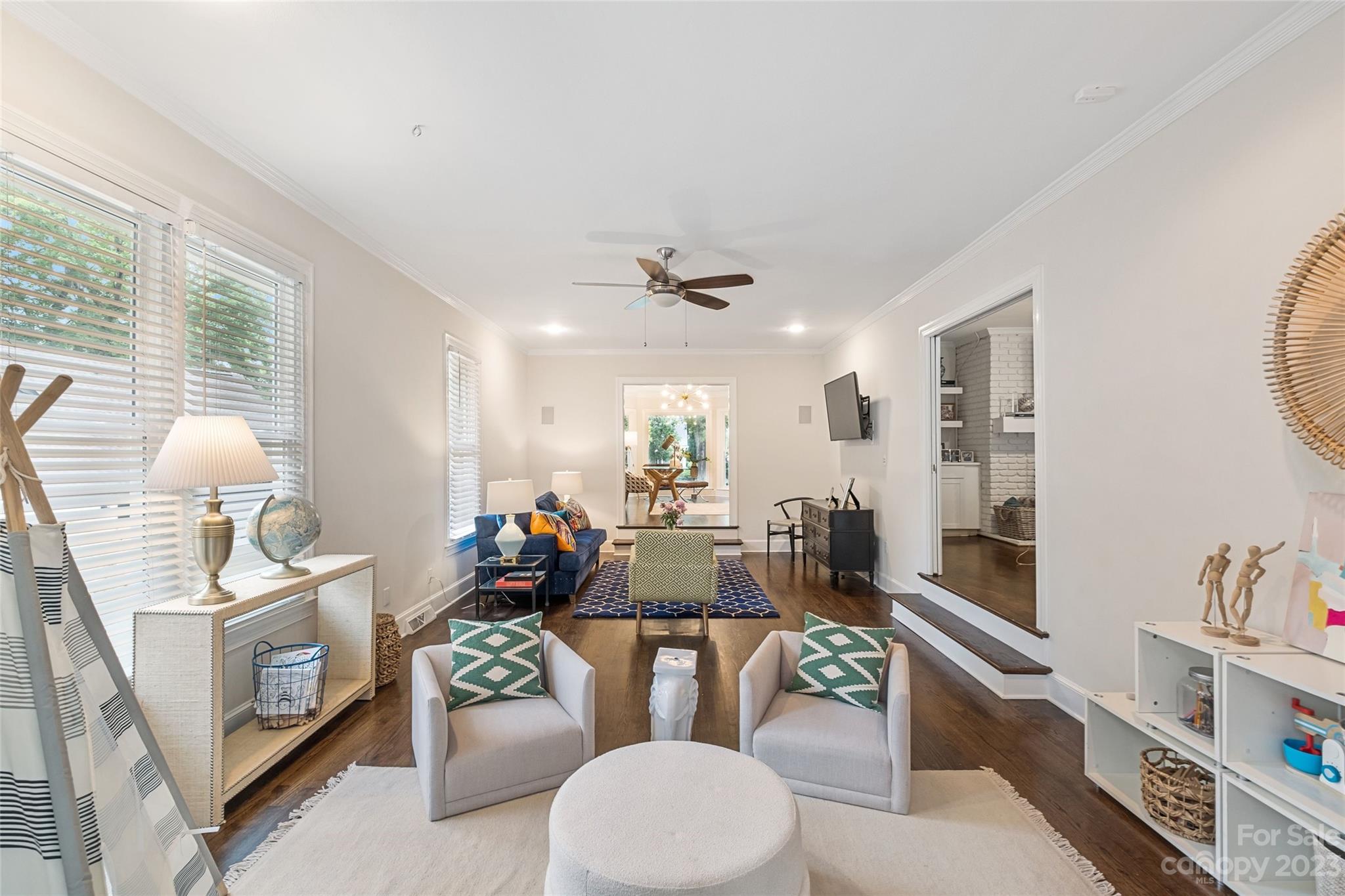 5013 Morrowick Road Charlotte, NC 28226 - Photo 15 of 48 a living room with furniture and a large window