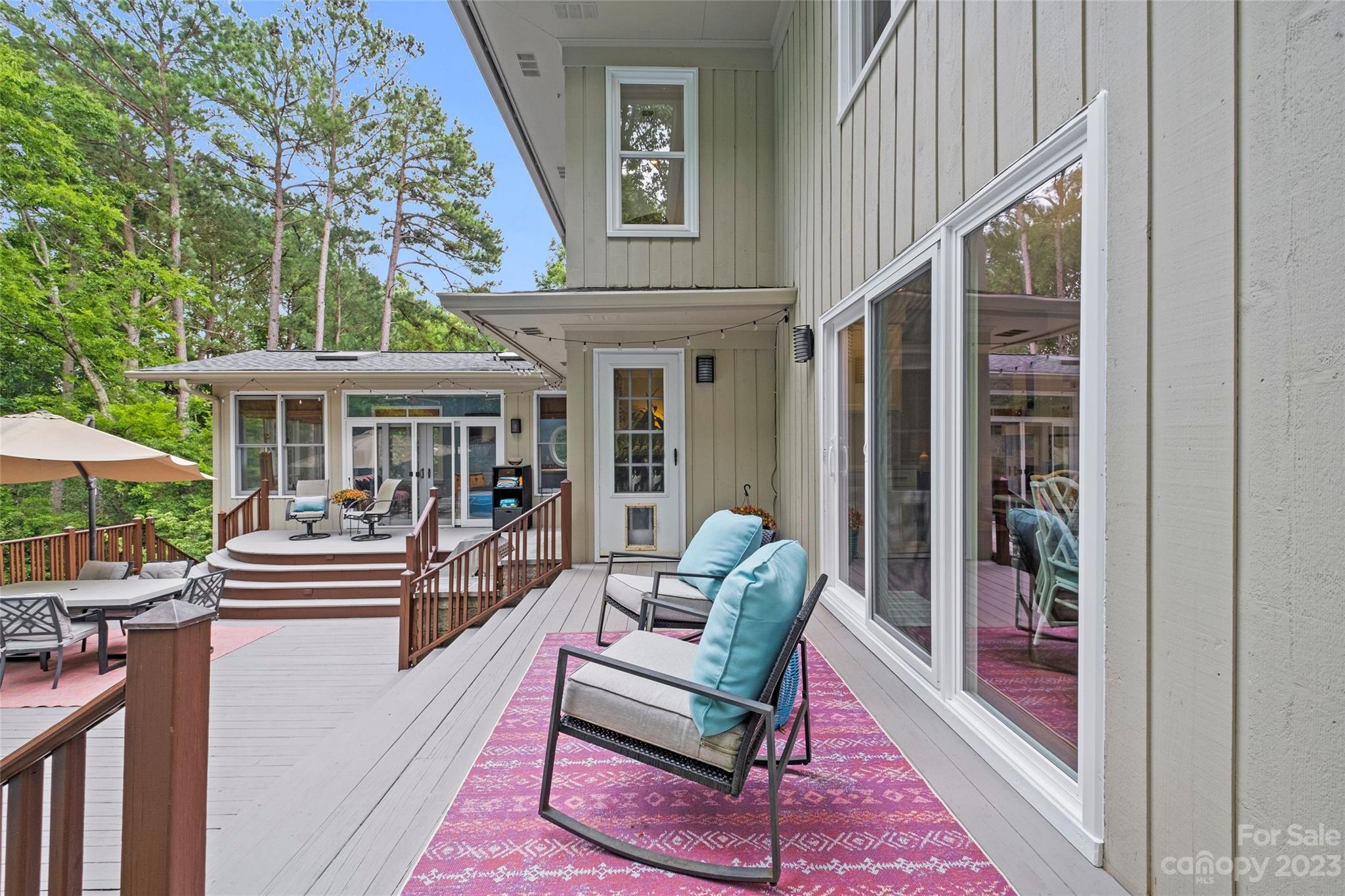 5013 Morrowick Road Charlotte, NC 28226 - Photo 36 of 48 a view of a chairs and table in the balcony