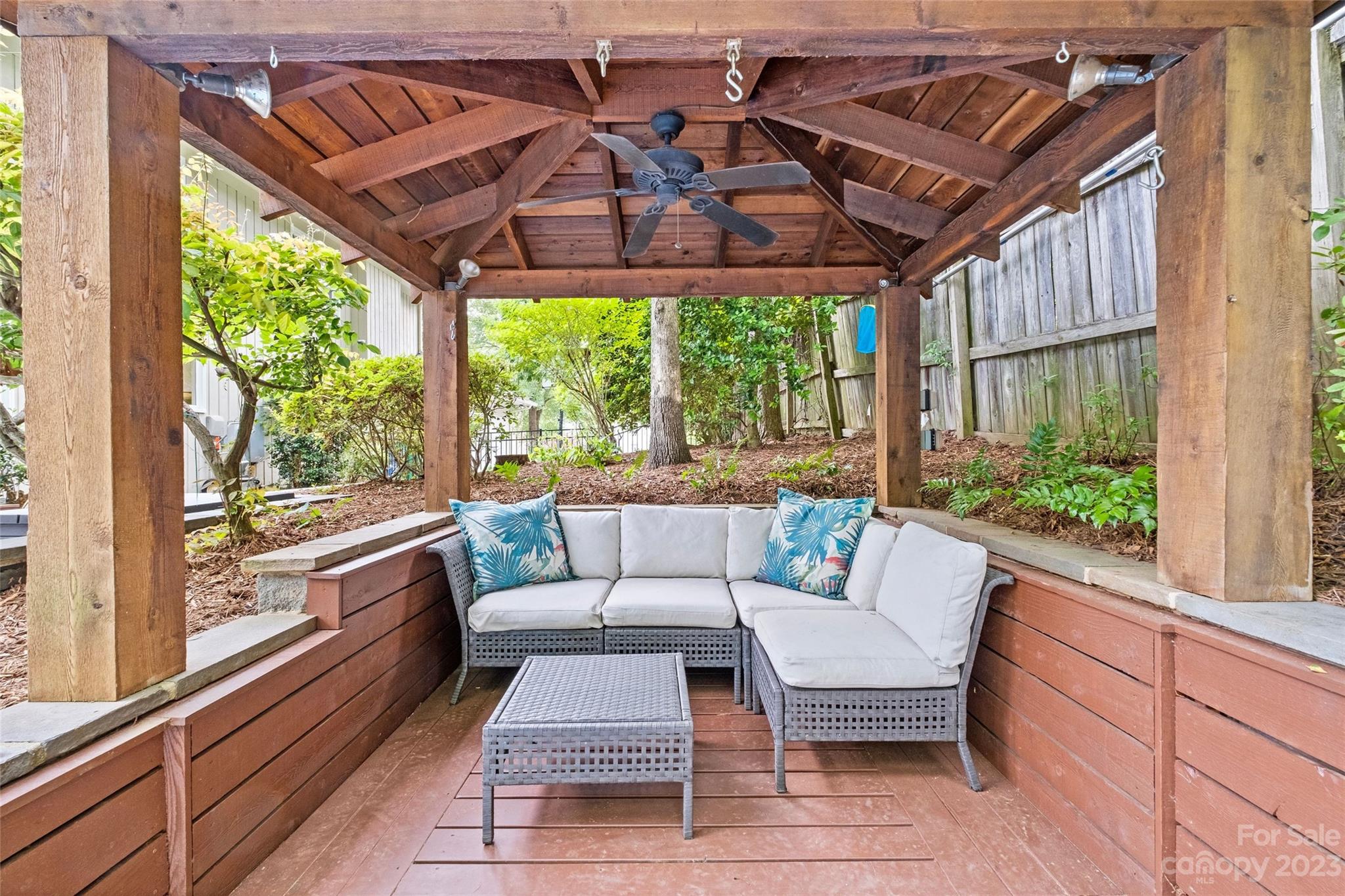5013 Morrowick Road Charlotte, NC 28226 - Photo 38 of 48 a balcony with furniture and a large window