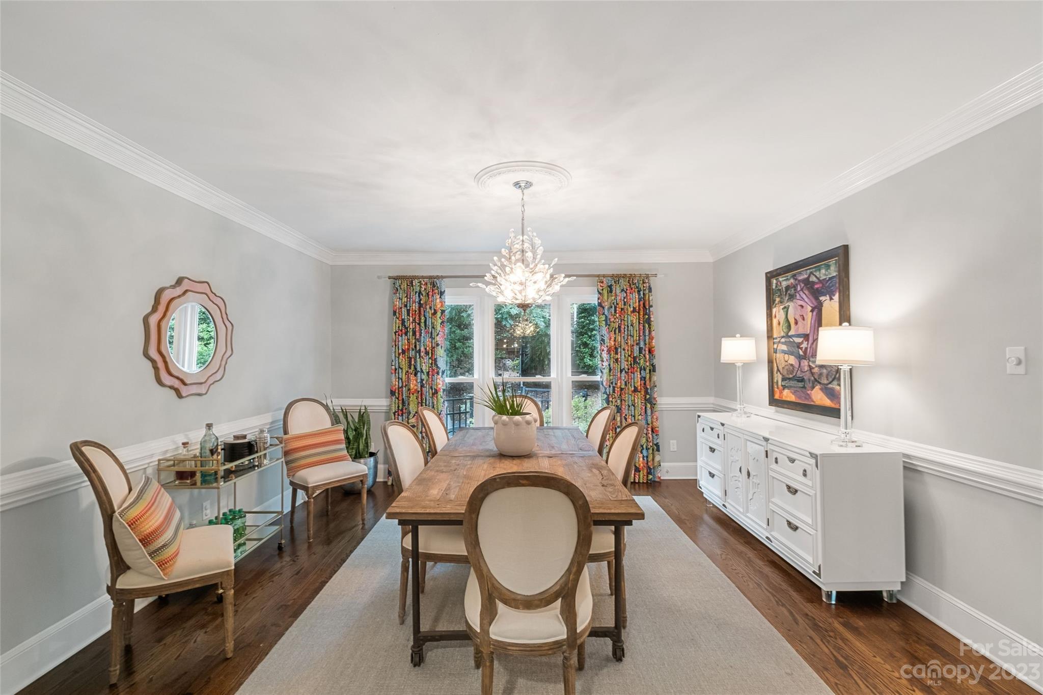 5013 Morrowick Road Charlotte, NC 28226 - Photo 10 of 48 a very nice looking dining room with furniture and a window