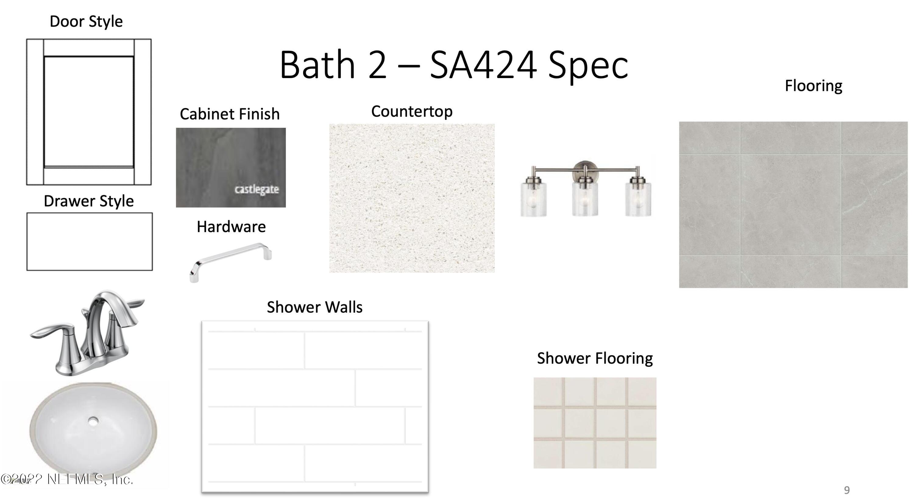 78 Clearview Drive St. Augustine, FL 32092 - Photo 42 of 61 a bathroom with a sink a vanity and a mirror